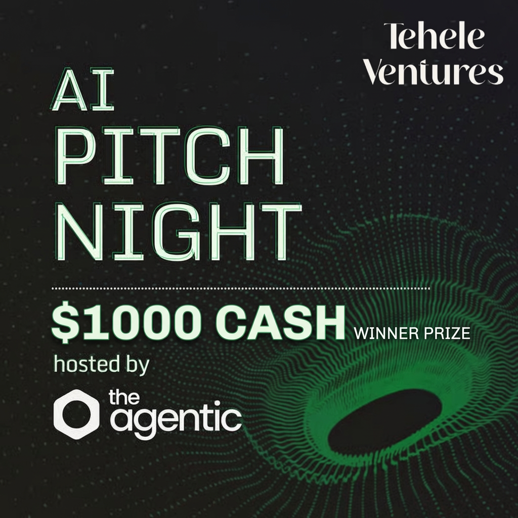 Payal judging at AI Pitch Night w/ TheAgentic & Tehele Ventures