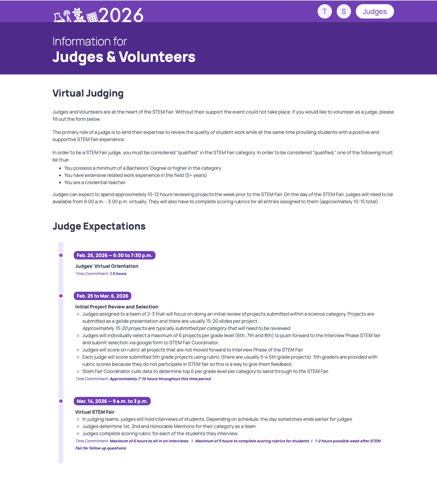 Payal judging at 39th Annual San Mateo County STEM Fair